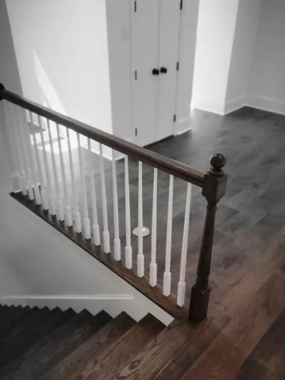 The new staircase to a converted attic