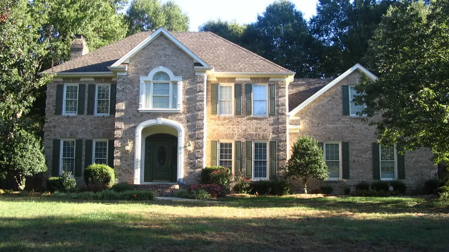 A brick home of the kind Caromark builds in the Greater Charlotte area